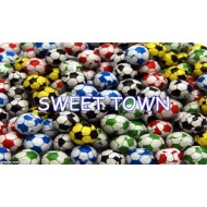 CHOCOLATE FOOTBALLS Children's Birthday Party Bag Filler Sweets 50 Boys Party FREE POSTAGE